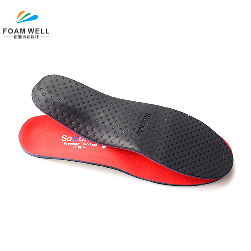 Hot Selling PU Foam EVA Shoe Inserts for Plantar Fasciitis Flat Foot High Arch Support Orthotics Insoles