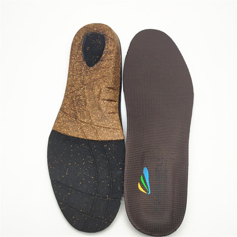 Functional Custom Hitzeformable Anti-Slip Schock absorbieren Fußpflege Kork orthopädische Schuheinlage